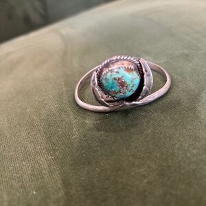 Vintage Navajo Turquoise Sterling Silver Cuff Bracelet | Native American SW